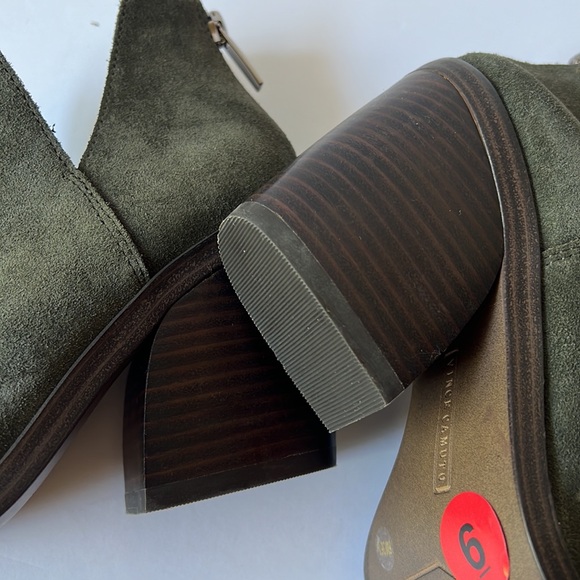 Vince Camito VC- Gigietta Ankle Boots Olive Booties New 6 M - Picture 10 of 13